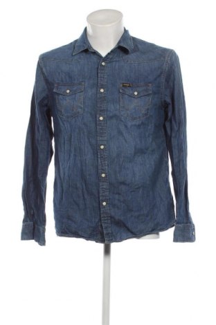 Herrenhemd Wrangler, Größe M, Farbe Blau, Preis 38,27 €