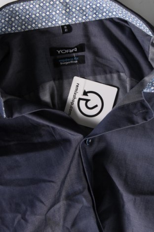 Herrenhemd Yorn, Größe L, Farbe Blau, Preis 8,27 €