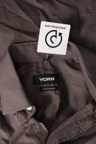 Herrenhemd Yorn, Größe M, Farbe Braun, Preis 8,07 €