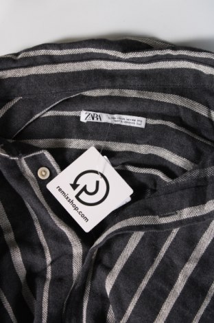 Мъжка риза Zara, Размер XL, Цвят Сив, Цена 34,00 лв.