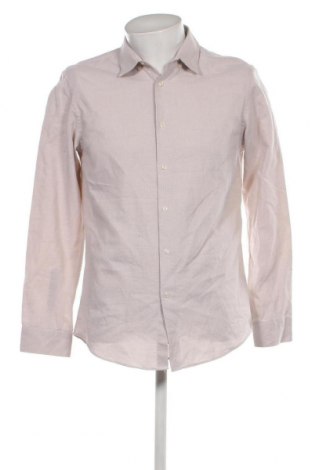 Ανδρικό πουκάμισο Zara, Μέγεθος L, Χρώμα  Μπέζ, Τιμή 11,99 €