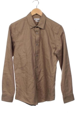 Ανδρικό πουκάμισο Zara, Μέγεθος S, Χρώμα  Μπέζ, Τιμή 7,36 €
