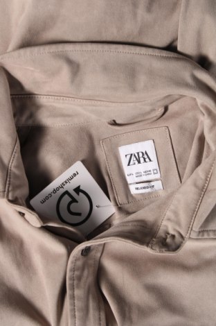 Мъжка риза Zara, Размер L, Цвят Сив, Цена 20,40 лв.