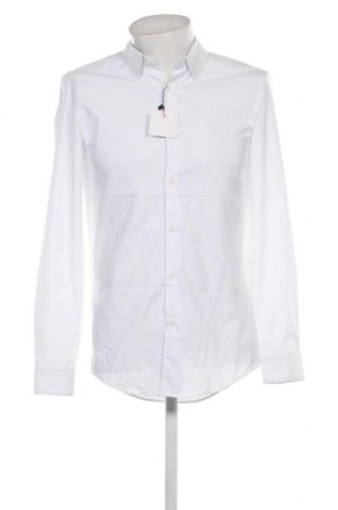 Мъжка риза Zara, Размер M, Цвят Бял, Цена 34,10 лв.