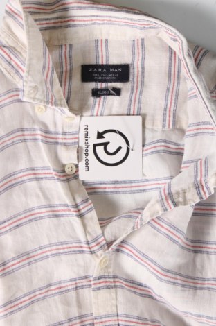 Ανδρικό πουκάμισο Zara Man, Μέγεθος L, Χρώμα Λευκό, Τιμή 17,39 €
