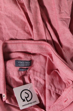 Herrenhemd Zara Man, Größe M, Farbe Rosa, Preis € 4,26