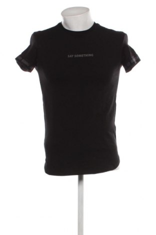 Мъжка тениска Bershka, Размер S, Цвят Черен, Цена 13,00 лв.