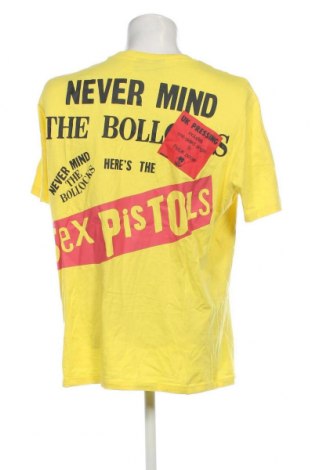 Мъжка тениска Bershka, Размер XL, Цвят Жълт, Цена 13,00 лв.