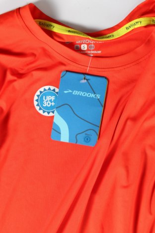 Ανδρικό t-shirt Brooks, Μέγεθος S, Χρώμα Πορτοκαλί, Τιμή 9,28 €