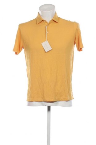 Męski T-shirt FILIPPO DE LAURENTIIS, Rozmiar L, Kolor Żółty, Cena 77,32 zł
