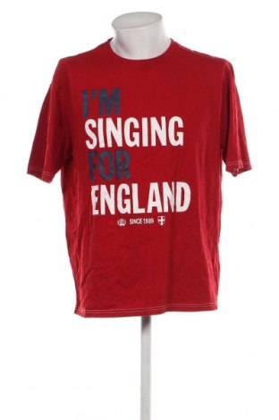 Ανδρικό t-shirt George, Μέγεθος XL, Χρώμα Κόκκινο, Τιμή 4,82 €