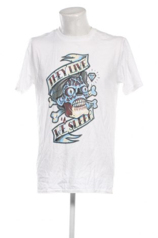 Ανδρικό t-shirt Gildan, Μέγεθος L, Χρώμα Λευκό, Τιμή 4,82 €