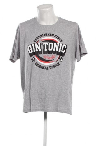 Ανδρικό t-shirt Gin Tonic, Μέγεθος XL, Χρώμα Γκρί, Τιμή 5,20 €