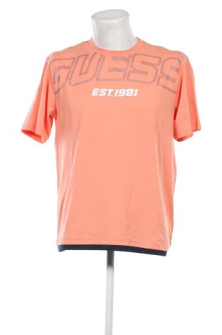 Ανδρικό t-shirt Guess, Μέγεθος M, Χρώμα Πορτοκαλί, Τιμή 30,56 €