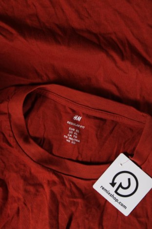 Мъжка тениска H&M, Размер XL, Цвят Оранжев, Цена 13,00 лв.
