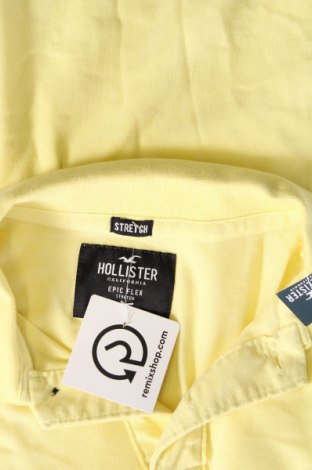 Męski T-shirt Hollister, Rozmiar L, Kolor Żółty, Cena 82,63 zł