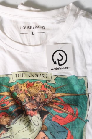 Herren T-Shirt House, Größe L, Farbe Weiß, Preis 6,65 €