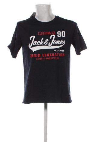 Męski T-shirt Jack & Jones, Rozmiar M, Kolor Niebieski, Cena 82,63 zł