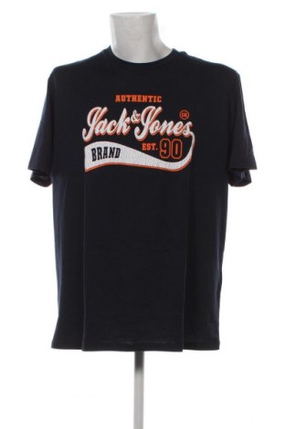 Мъжка тениска Jack & Jones, Размер XXL, Цвят Син, Цена 31,00 лв.