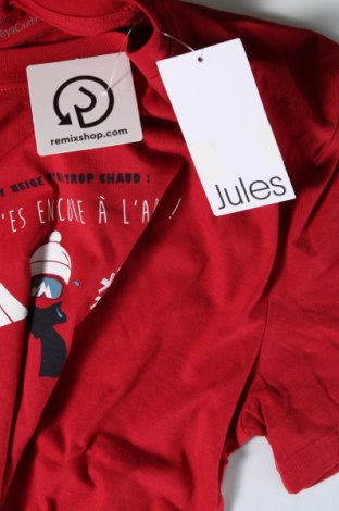 Ανδρικό t-shirt Jules, Μέγεθος M, Χρώμα Κόκκινο, Τιμή 10,82 €