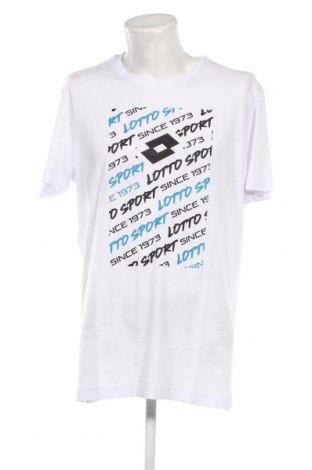 Herren T-Shirt Lotto, Größe 3XL, Farbe Weiß, Preis 18,56 €