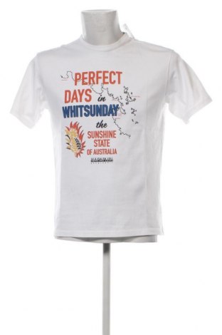 Herren T-Shirt Napapijri, Größe S, Farbe Weiß, Preis 22,27 €