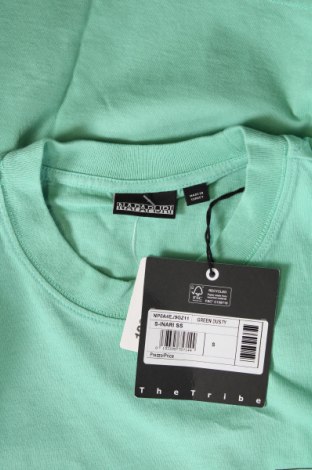 Herren T-Shirt Napapijri, Größe S, Farbe Grün, Preis 37,11 €