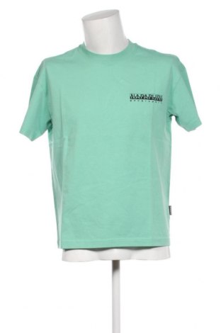 Ανδρικό t-shirt Napapijri, Μέγεθος S, Χρώμα Πράσινο, Τιμή 22,27 €