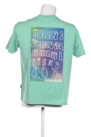 Herren T-Shirt Napapijri, Größe S, Farbe Grün, Preis € 37,11