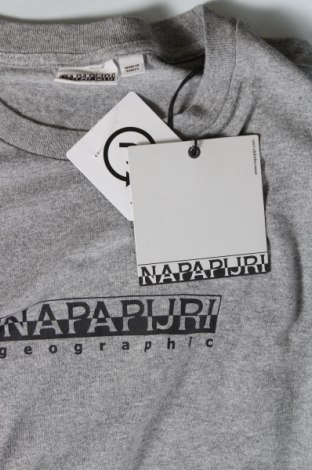 Herren T-Shirt Napapijri, Größe L, Farbe Grau, Preis 37,11 €