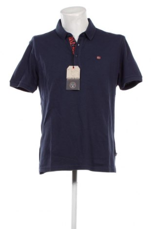 Мъжка тениска Napapijri, Размер XL, Цвят Син, Цена 72,00 лв.