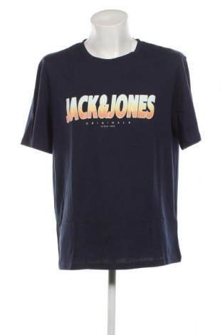 Męski T-shirt Originals By Jack & Jones, Rozmiar XXL, Kolor Niebieski, Cena 82,63 zł