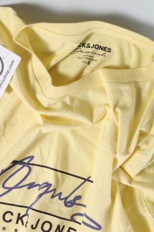 Tricou de bărbați Originals By Jack & Jones, Mărime S, Culoare Galben, Preț 101,97 Lei