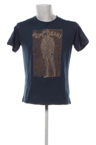Мъжка тениска Pepe Jeans, Размер M, Цвят Син, Цена 56,00 лв.
