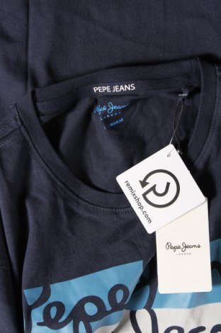 Herren T-Shirt Pepe Jeans, Größe L, Farbe Blau, Preis 28,87 €