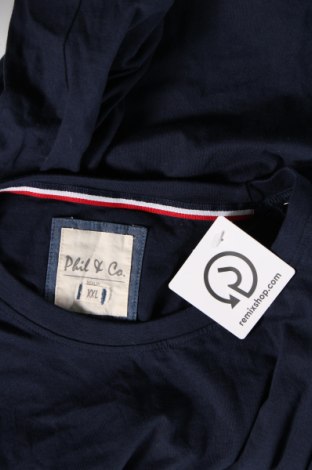 Tricou de bărbați Phil & Co. Berlin, Mărime XXL, Culoare Albastru, Preț 42,76 Lei