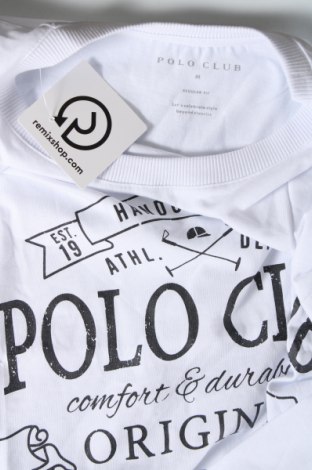 Мъжка тениска Polo Club, Размер M, Цвят Бял, Цена 54,32 лв.