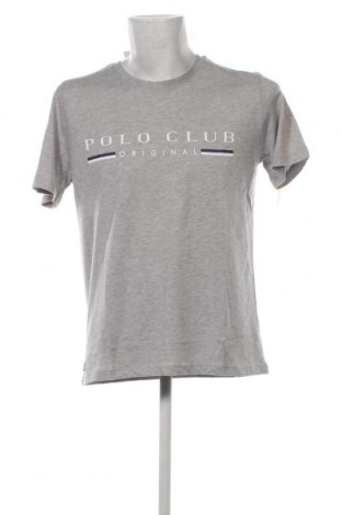 Herren T-Shirt Polo Club, Größe L, Farbe Grau, Preis 26,27 €