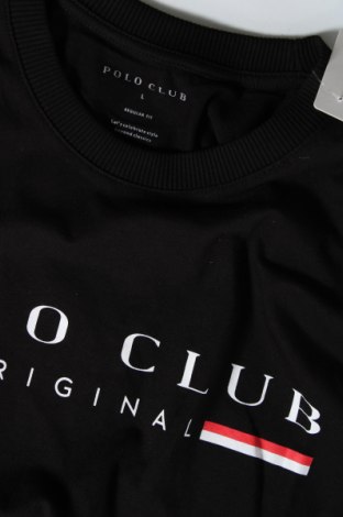 Ανδρικό t-shirt Polo Club, Μέγεθος L, Χρώμα Μαύρο, Τιμή 28,87 €