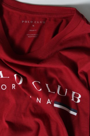 Herren T-Shirt Polo Club, Größe XL, Farbe Rot, Preis 26,27 €