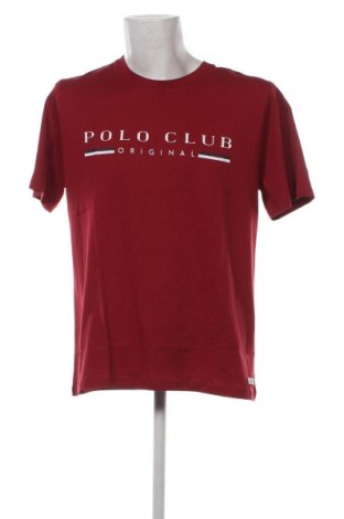 Ανδρικό t-shirt Polo Club, Μέγεθος XL, Χρώμα Κόκκινο, Τιμή 28,00 €