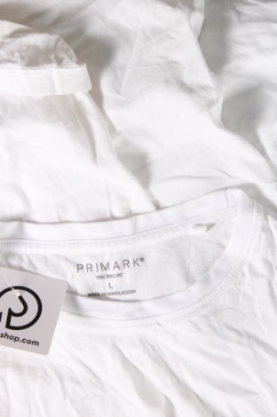 Мъжка тениска Primark, Размер L, Цвят Бял, Цена 13,00 лв.