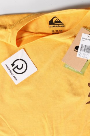Мъжка тениска Quiksilver, Размер M, Цвят Жълт, Цена 31,00 лв.