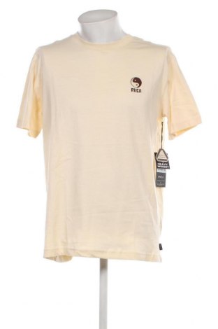 Ανδρικό t-shirt RVCA, Μέγεθος L, Χρώμα Εκρού, Τιμή 15,98 €