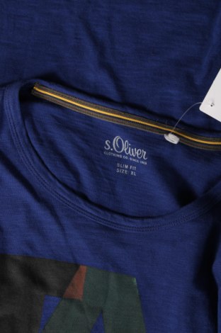 Ανδρικό t-shirt S.Oliver, Μέγεθος XL, Χρώμα Μπλέ, Τιμή 18,47 €