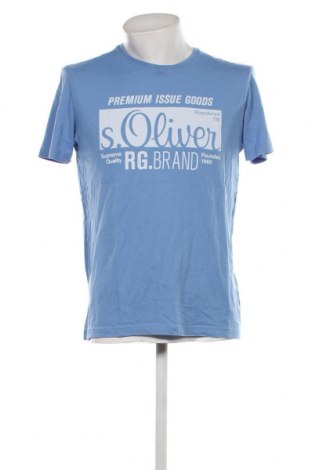 Ανδρικό t-shirt S.Oliver, Μέγεθος L, Χρώμα Μπλέ, Τιμή 8,66 €