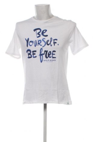 Ανδρικό t-shirt Scotch & Soda, Μέγεθος M, Χρώμα Λευκό, Τιμή 37,11 €