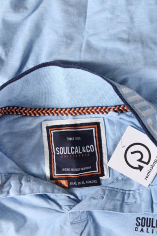 Мъжка тениска Soulcal & Co, Размер XL, Цвят Син, Цена 13,00 лв.