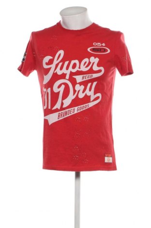 Herren T-Shirt Superdry, Größe M, Farbe Rot, Preis 20,62 €