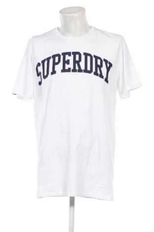 Ανδρικό t-shirt Superdry, Μέγεθος XXL, Χρώμα Λευκό, Τιμή 20,00 €
